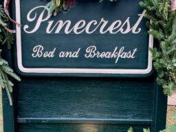 Pinecrest Bed & Breakfast name sign